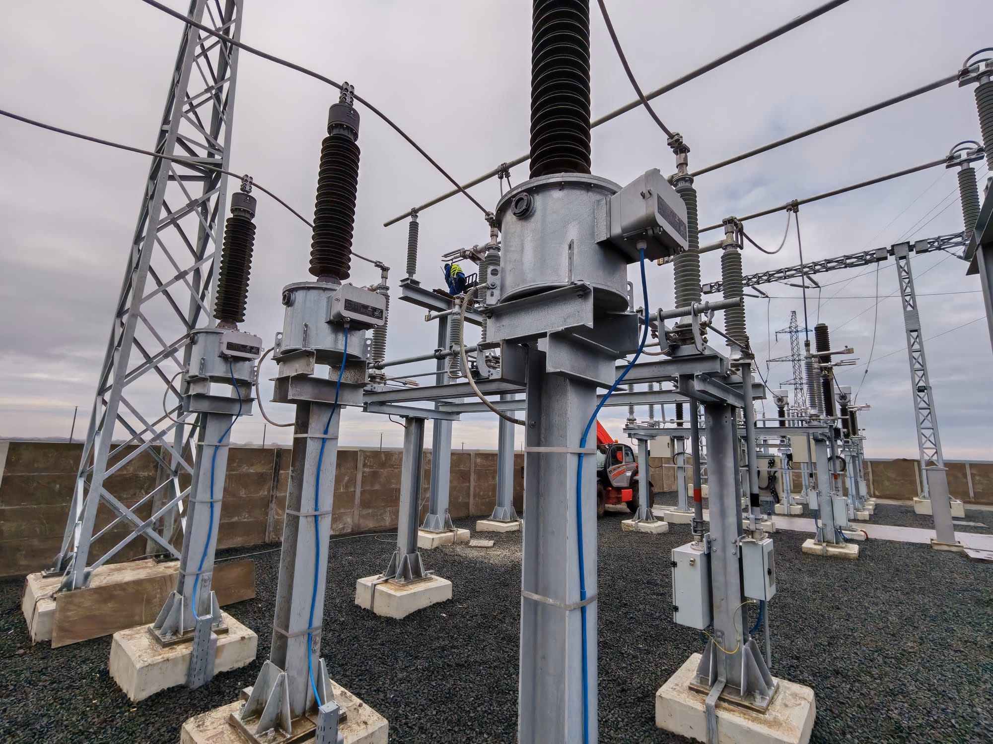 Stație cadru electrică - detaliu componente